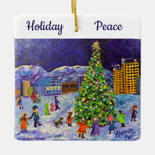 Alaskan Ceramic Ornament (Voorkant)