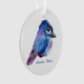 Alaskan Chick acrylic ornament w/QR_no Holid (voorkant)