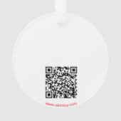 Alaskan Chick acrylic ornament w/QR_no Holid (achterkant)