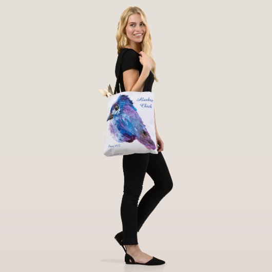 Alaskan Chick Canvas Canvas tas_ Fireweed_Marnie Tote Bag (Op model)