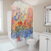 Alaskan Chick met Petunia Party douchergordijn Douchegordijn (In situ)