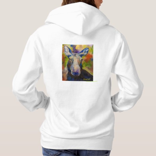 Alaskan Chick & Moosey Hooded Sweatshirt (Achterkant)