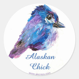 Alaskan Chick-ronde sticker