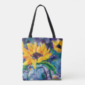 Alaskan Chick & Sunflower Blues Canvas Canvas tas (Achterkant)