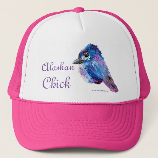 Alaskan Chick Trucker Hat Pet (Voorkant)
