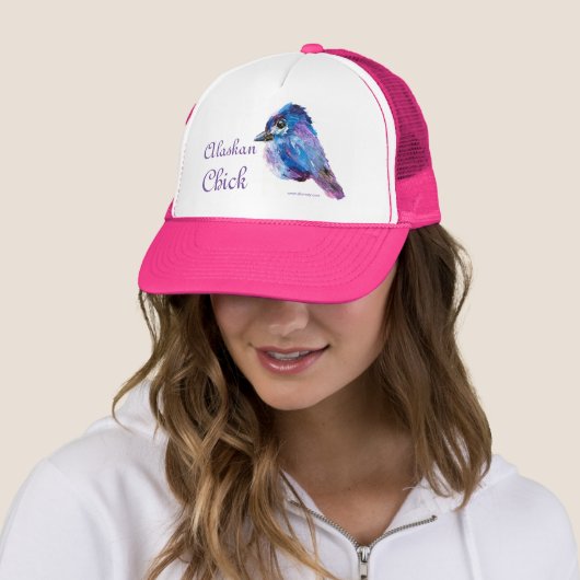 Alaskan Chick Trucker Hat Trucker Pet (In situ)