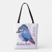 Alaskan Chick _Uncorked Sisters Canvas tas _ alle (Achterkant)
