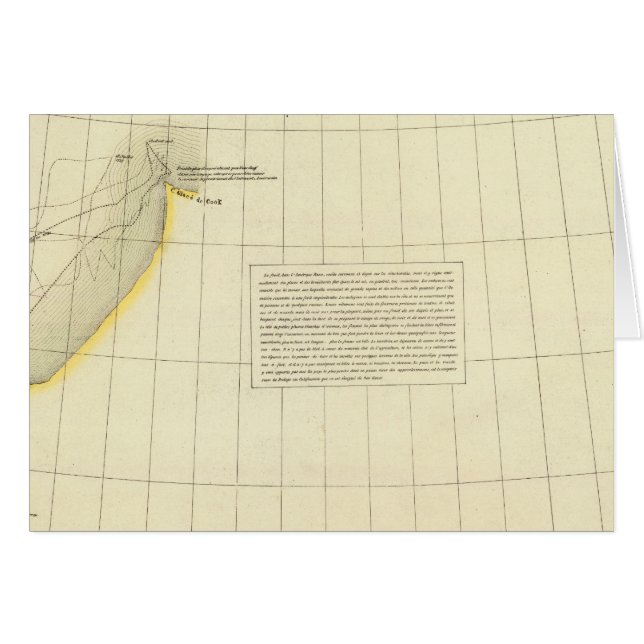 Alaskan Coast Map (Voorkant Horizontaal)