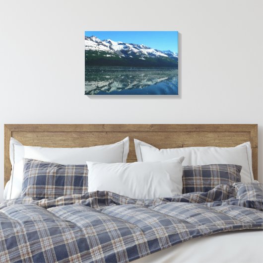 Alaskan Coastline Beauful Natuur Canvas Afdruk (Insitu (Slaapkamer))