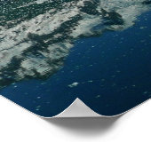 Alaskan Coastline Beauful Natuur Poster (Hoek)