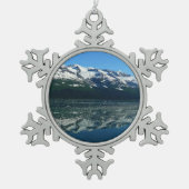 Alaskan Coastline Beauful Natuur Tin Sneeuwvlok Ornament (Voorkant)