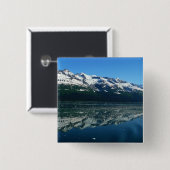Alaskan Coastline Beauful Natuur Vierkante Button 5,1 Cm (Voorkant /achterkant)
