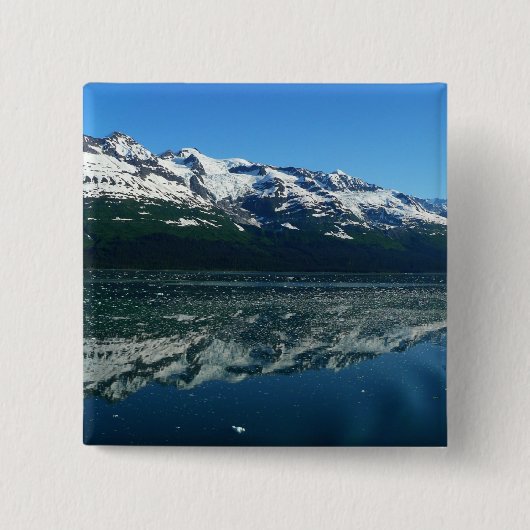 Alaskan Coastline Beauful Natuur Vierkante Button 5,1 Cm (Voorkant)