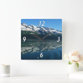 Alaskan Coastline Beauful Natuur Vierkante Klok (Huis)