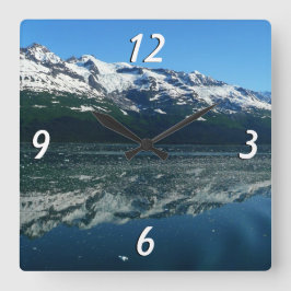 Alaskan Coastline Beauful Natuur Vierkante Klok