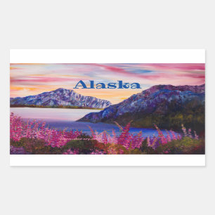 Alaskan Cotton Snoep _ALASKA vierkant ticker Rechthoekige Sticker