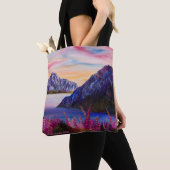 Alaskan Cotton Snoep Sunset Tote Bag (Dichtbij)