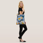 Alaskan Crazy Daisies Racerback Tanktop Tote Bag (Op model)