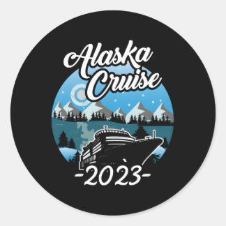 Alaskan Cruise 2023 Cruise naar Alaska 2023 Ronde Sticker
