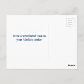 Alaskan Cruise Bon Voyage Post Card Briefkaart (Achterkant)