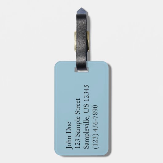 Alaskan Cruise Vacation Travel Photography Bagagelabel (Achterkant verticaal)