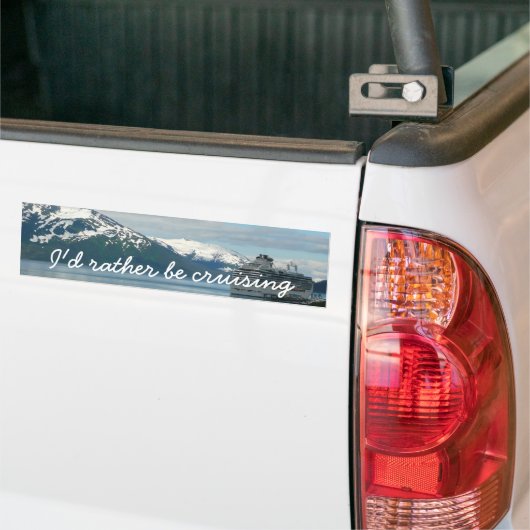 Alaskan Cruise Vacation Travel Photography Bumpersticker (Op Truck)