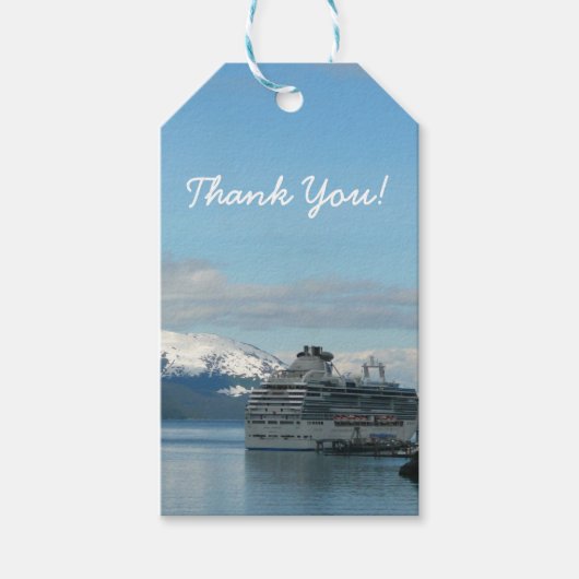 Alaskan Cruise Vacation Travel Photography Cadeaulabel (Voorkant)