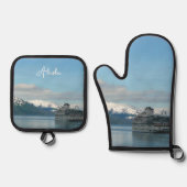 Alaskan Cruise Vacation Travel Photography Ovenwant & Pannenlap Set (Voorkant)