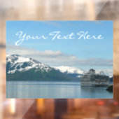 Alaskan Cruise Vacation Travel Photography Raamsticker (Vel 2)