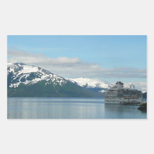 Alaskan Cruise Vacation Travel Photography Rechthoekige Sticker (Voorkant)