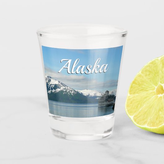 Alaskan Cruise Vacation Travel Photography Shot Glas (Voorkant)