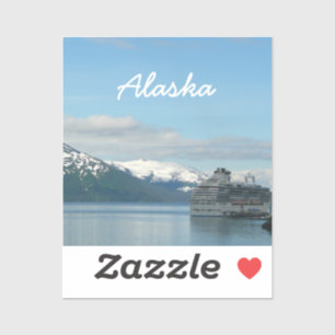 Alaskan Cruise Vacation Travel Photography Sticker