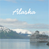 Alaskan Cruise Vacation Travel Photography Sticker (Voorkant)