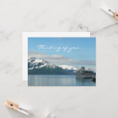 Alaskan Cruise Vacation Travel Thinking of You Car Kaart (Voorkant / Achterkant in situ)