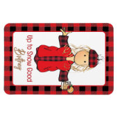 Alaskan Cruiseschip Door Funny Gezegde Wintersneeu Magneet (Horizontaal)