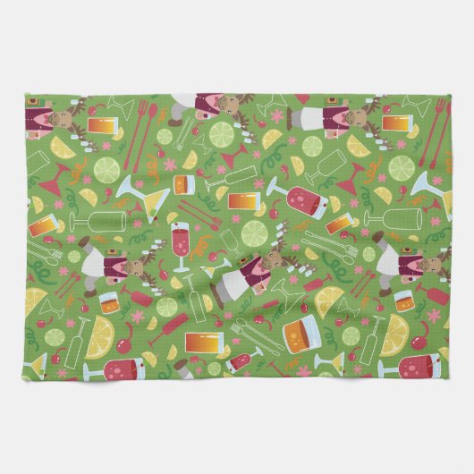 Alaskan Culinaire Kunstenaar Lime Green Kitchen To Theedoek (Horizontaal)