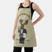 Alaskan Culinaire Kunstenaars Maitre d'Moose Apron Schort (Insitu)