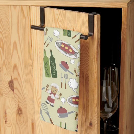 Alaskan Culinal Grizzly Honey Kitchen Towels Theedoek (Derde Gevouwen)