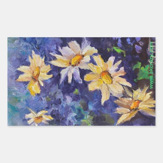Alaskan Daisies Sticker (Voorkant)
