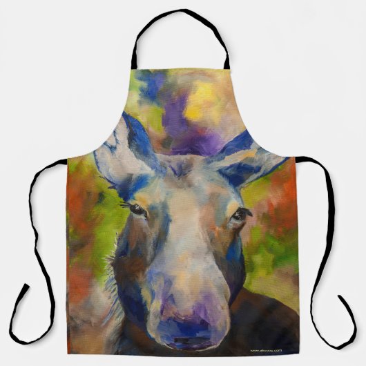 Alaskan de heer Moosey Moose BBQ Apron Schort (Voorkant)