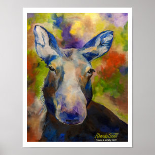 Alaskan de heer Moosey Moose Moose Print