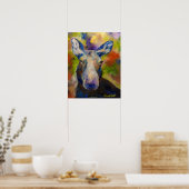 Alaskan de heer Moosey Moose Poster (Keuken)