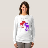 Alaskan die van Moose II houdt - Lange T-shirt (Voorkant volledig)