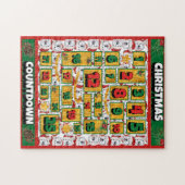 Alaskan Dog Countdown Kerst Adventkalender Legpuzzel (Horizontaal)