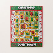 Alaskan Dog Countdown Kerst Adventkalender Legpuzzel (Verticaal)