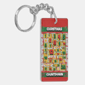 Alaskan Dog Countdown Kerst Adventkalender Sleutelhanger (Voorkant Links)