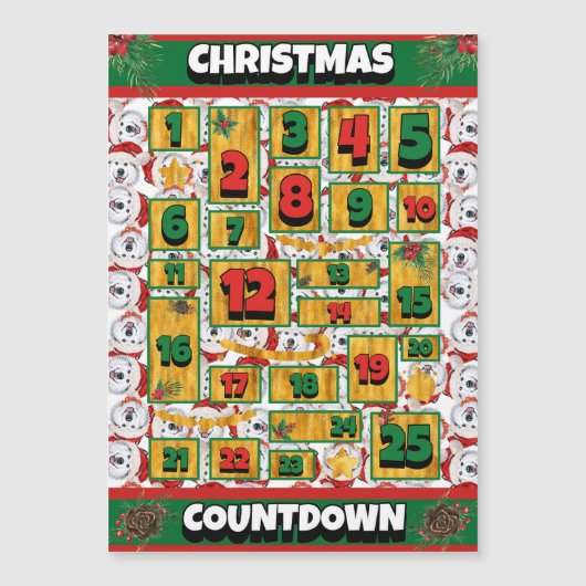 Alaskan Dog Countdown Kerst Adventskalender (Voorkant)