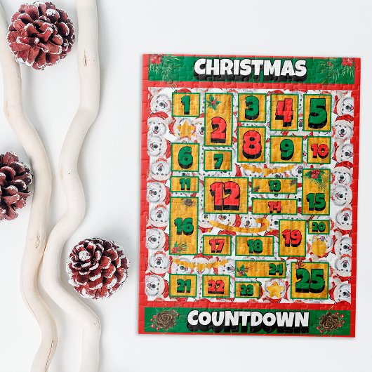Alaskan Dog Counting Kerstmis Advent Calendar Legpuzzel