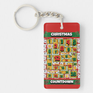 Alaskan Dog Counting Kerstmis Advent Calendar Sleutelhanger