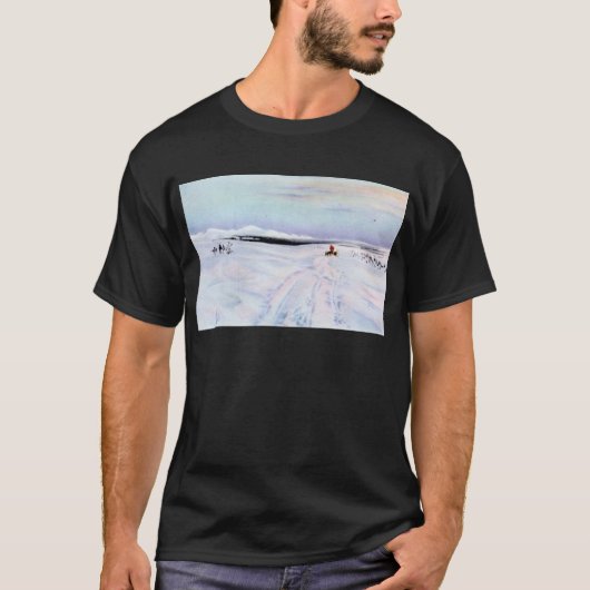 Alaskan Dog Sleddiing in Yukon-Koyukuk T-shirt (Voorkant)